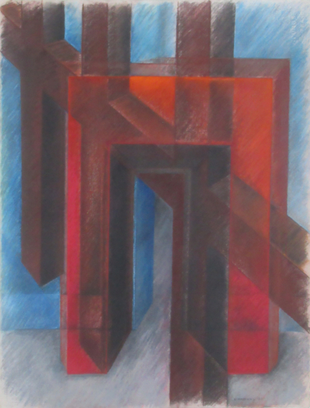 Melvin Charney, Doorway and grid, 1983